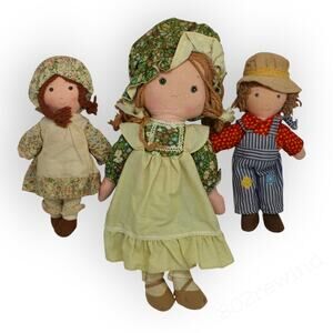 3 Vintage 70s Knickerbocker RagDoll HollyHobbie Friend Amy Holly Robbie FreeShip